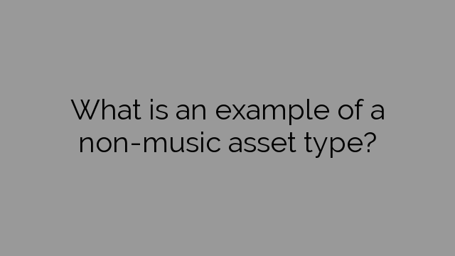 What is an example of a non-music asset type?