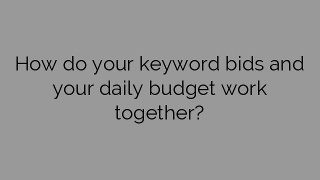 How do your keyword bids and your daily budget work together?